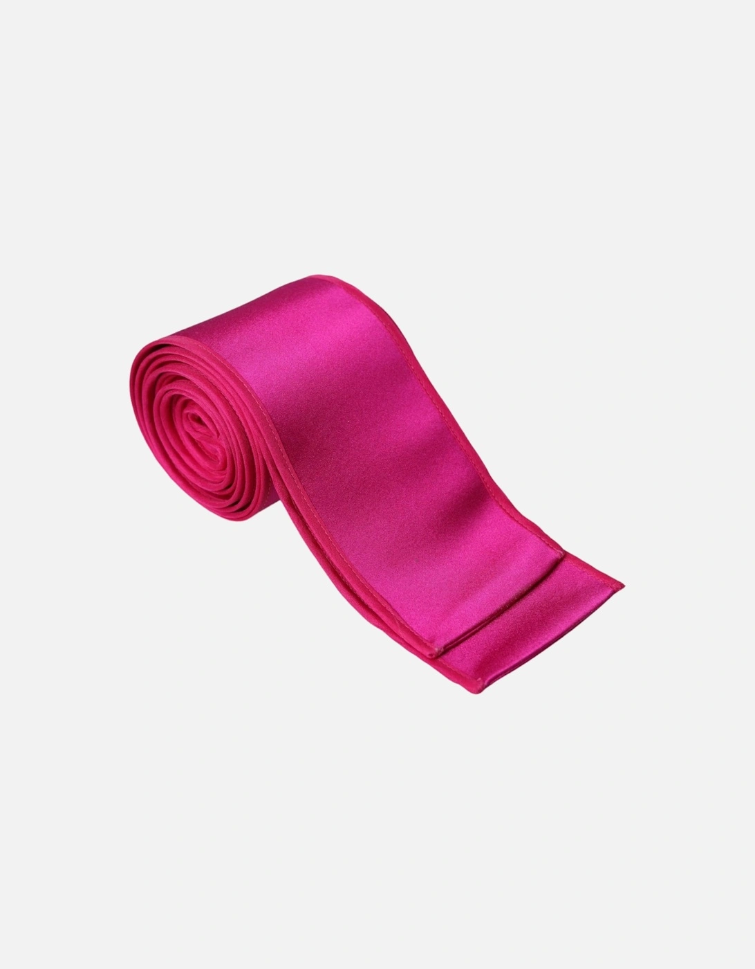 Silk Logo Waist Belt in Fuchsia Pink Women
