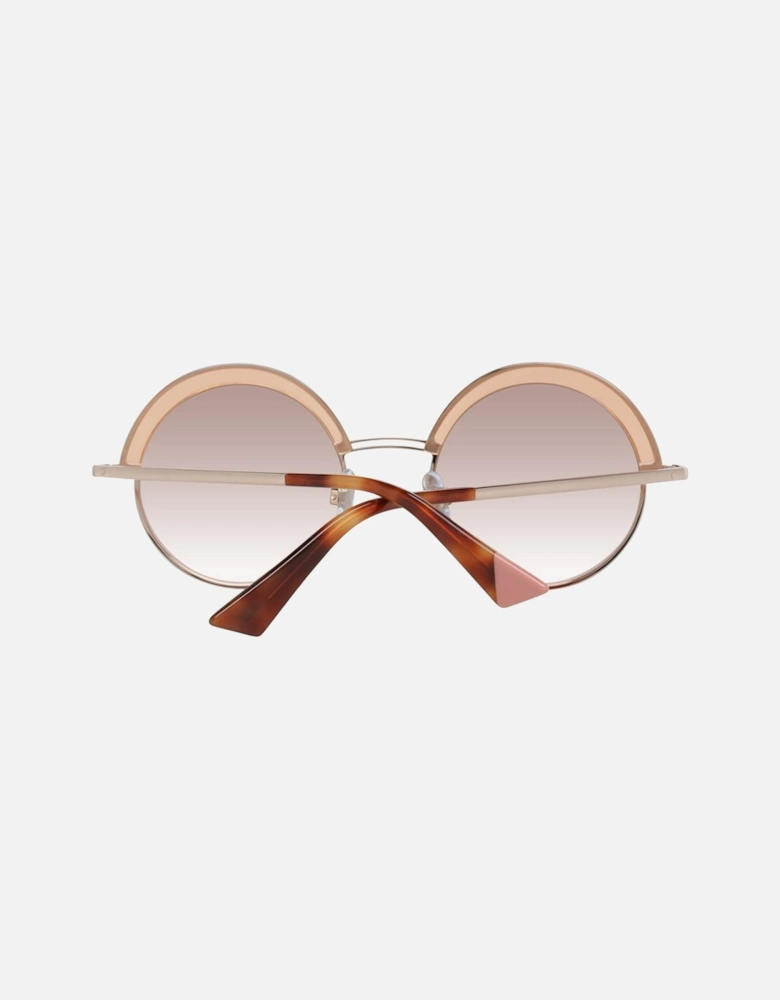 Rose Gold Round Sunglasses Women