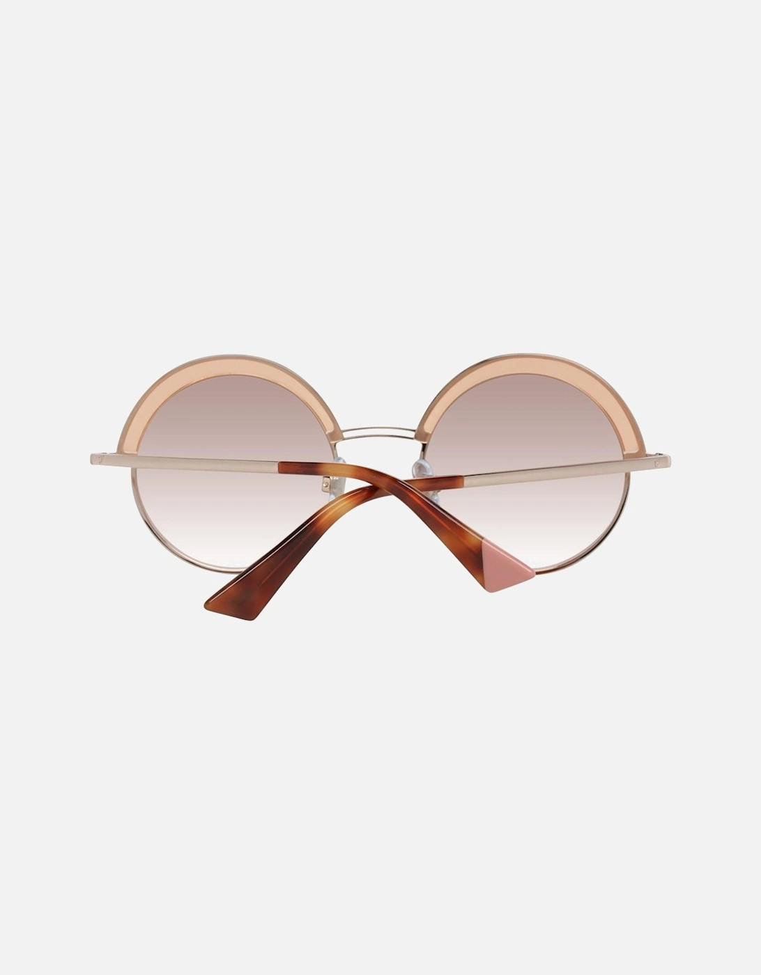 Rose Gold Round Sunglasses Women