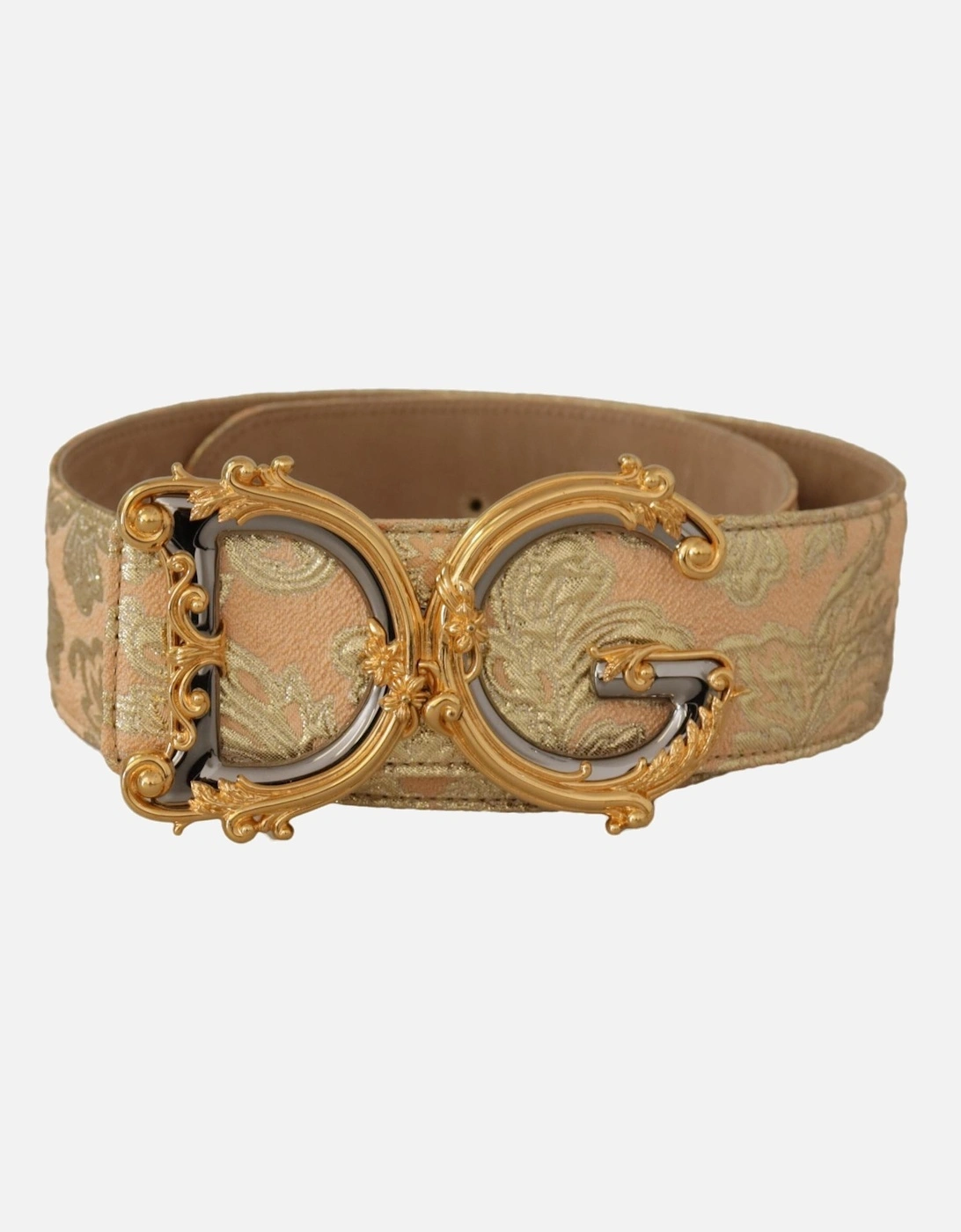 Brocade Belt with DG Buckle Women - Gold And Pink, 7 of 6