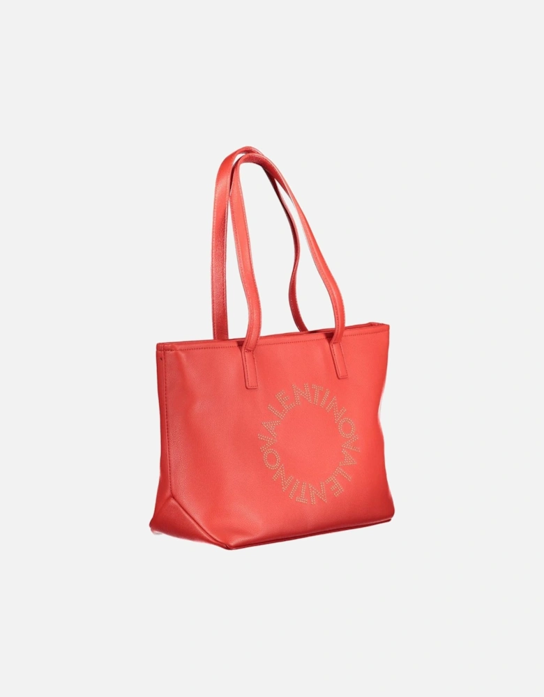 Red Polyethylene Handbag Women