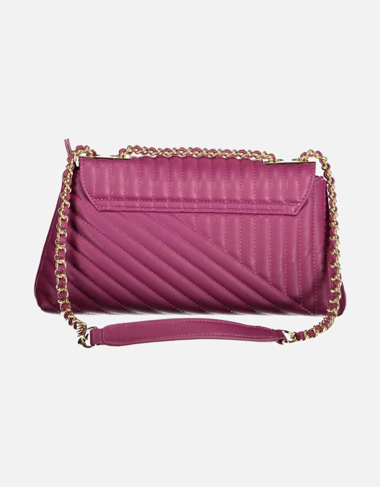 Chain Shoulder Bag with Contrasting Details Women - Purple Handbags