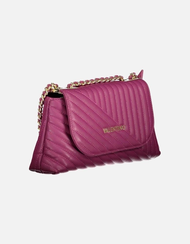 Chain Shoulder Bag with Contrasting Details Women - Purple Handbags