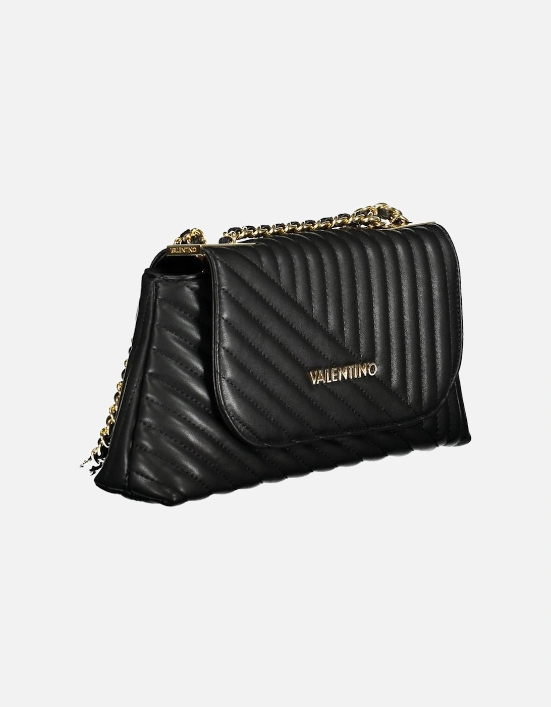 Chain Shoulder Bag with Contrast Details Women - Black Handbags