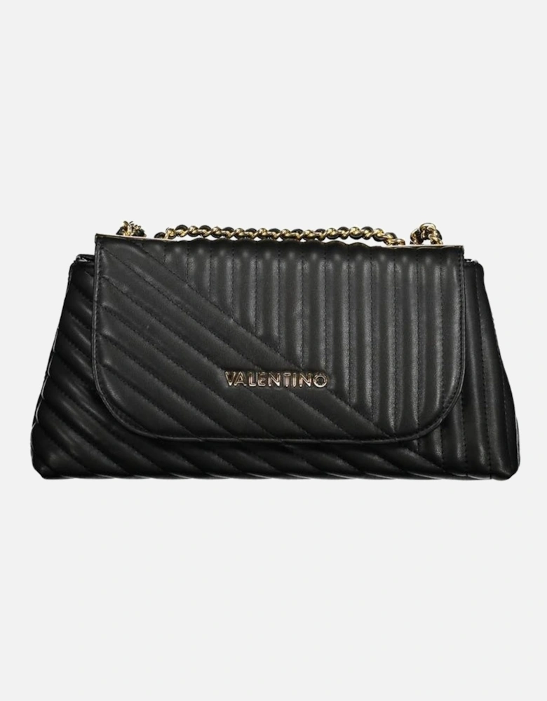 Chain Shoulder Bag with Contrast Details Women - Black Handbags