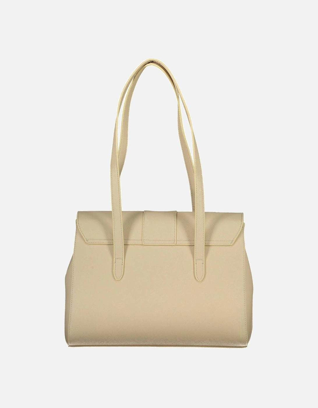 Dual-Compartment Shoulder Bag with Central Pocket Women - Beige