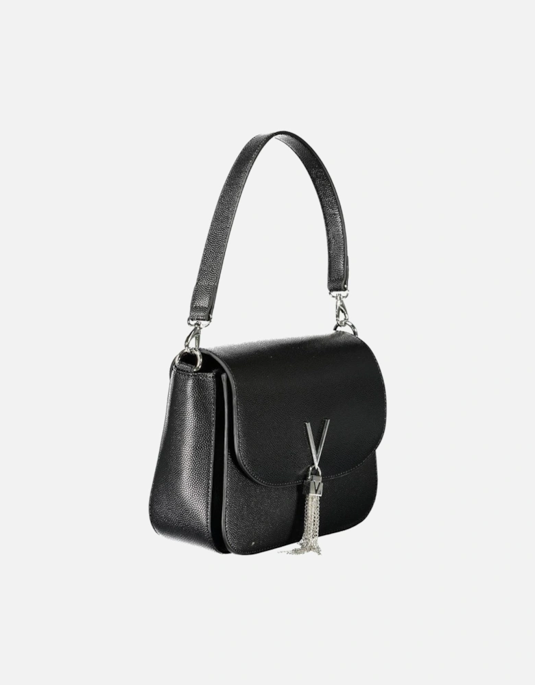 Removable Chain Strap Shoulder Bag with Logo Women - Black Handbags