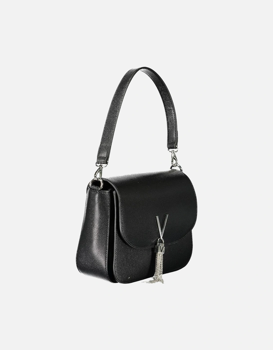 Removable Chain Strap Shoulder Bag with Logo Women - Black Handbags