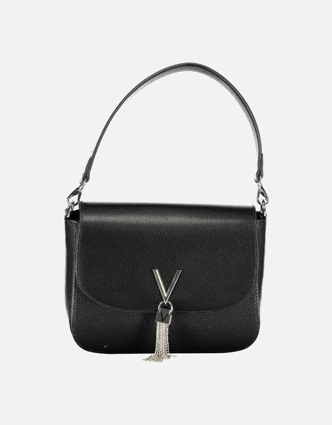 Removable Chain Strap Shoulder Bag with Logo Women - Black Handbags, 4 of 3