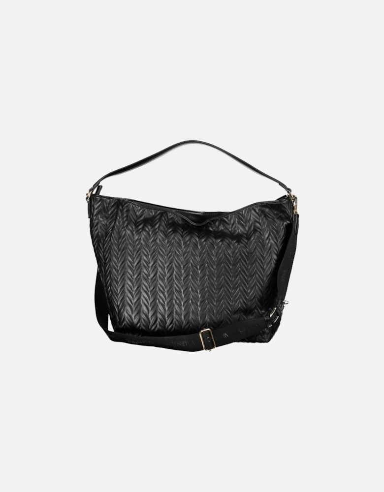 Recycled Leather Bag with Removable Pochette Women - Black Handbags