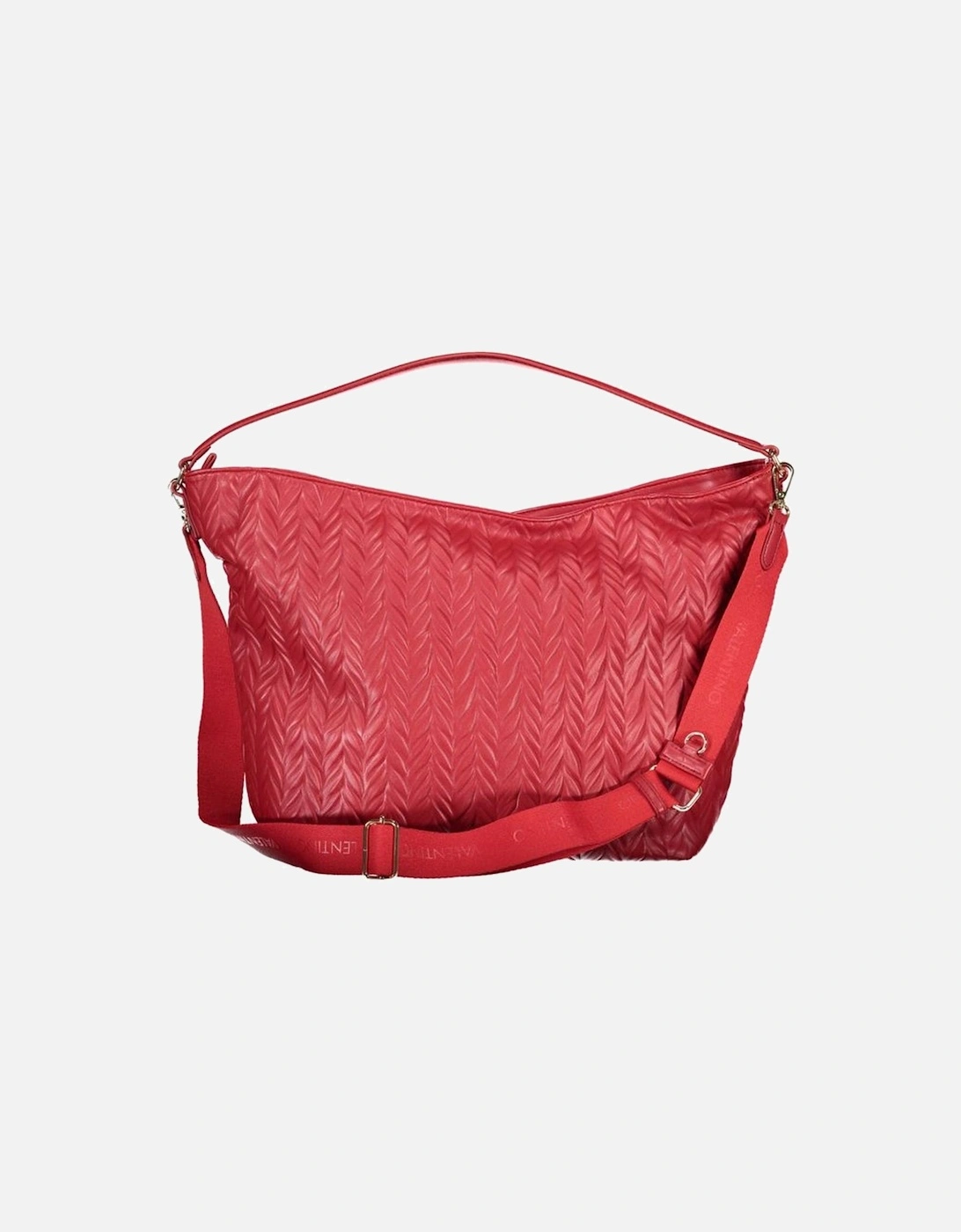 Recycled Handle Bag with Removable Pochette Women - Red Handbags