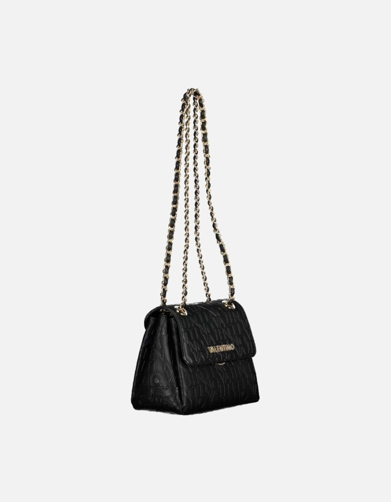 Chain Shoulder Bag with Multiple Compartments Women - Black Handbags