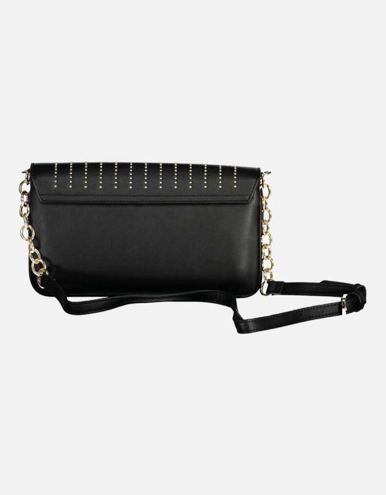 Adjustable Chain Shoulder Bag with Multiple Compartments Women - Black