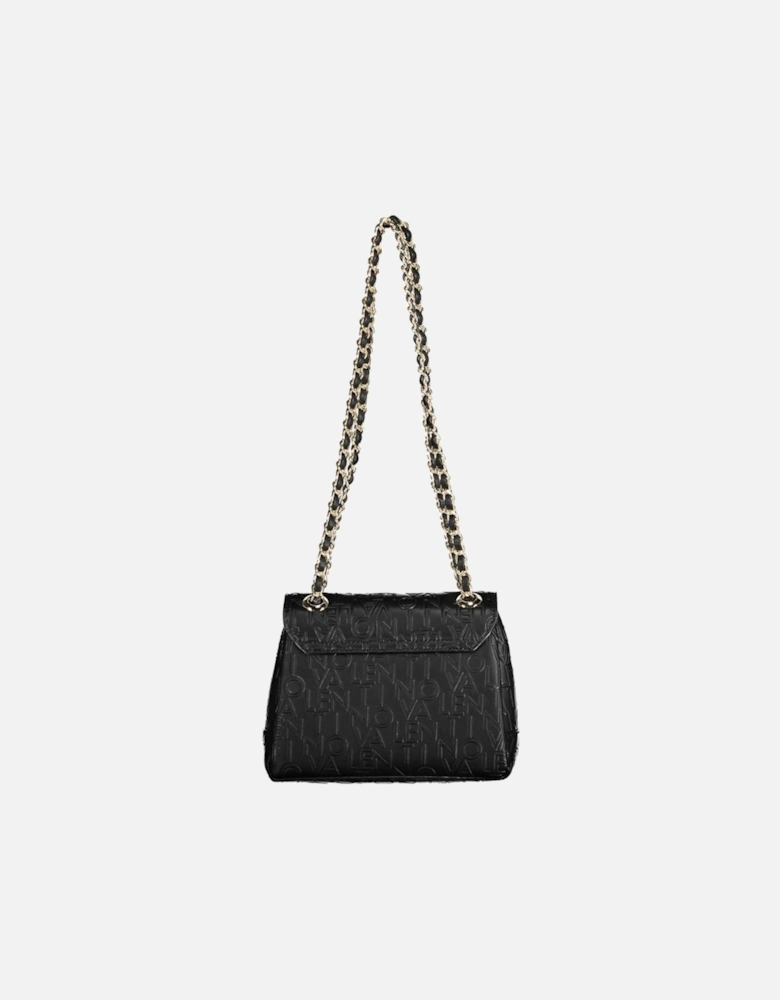 Chain Shoulder Bag with Multiple Compartments Women - Black Handbags