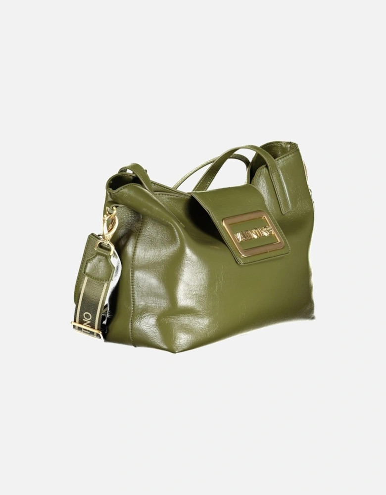 Leather Studded Shoulder Bag Women - Green Handbags