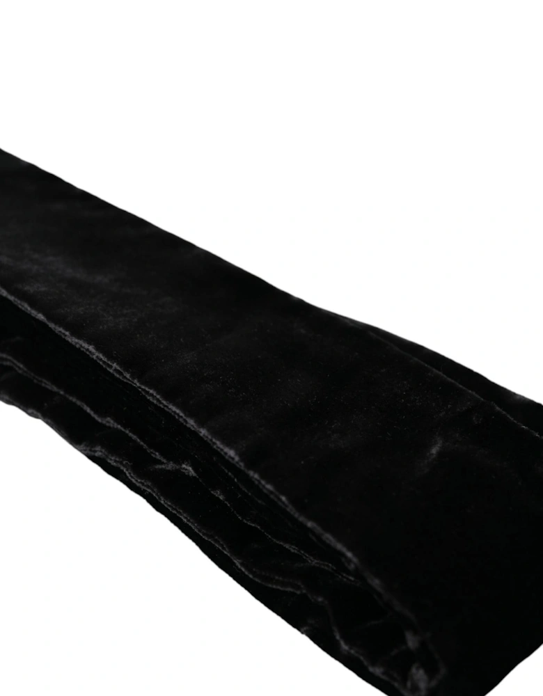 Authentic Black Waist Belt with Logo Details Women