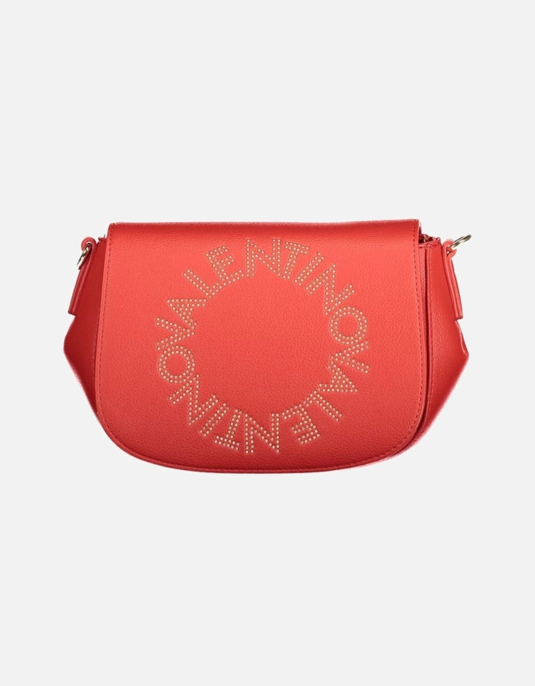 Recycled Bag with Removable Straps and Logo Women - Red Handbags