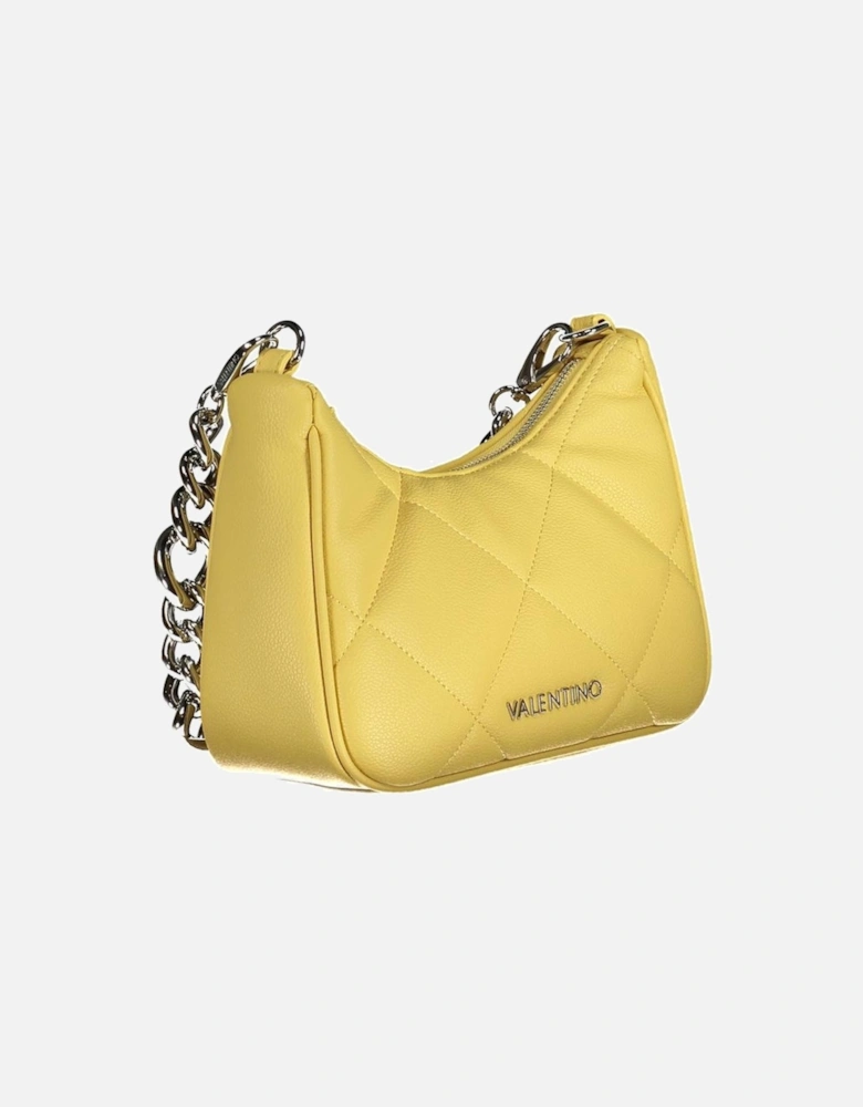 Recycled Bag with Adjustable Strap and Zip Closure Women - Yellow