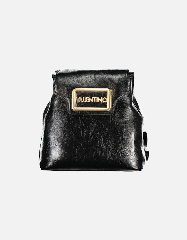 Leather Logo-Embossed Wallet with Chain Women - Black Backpacks