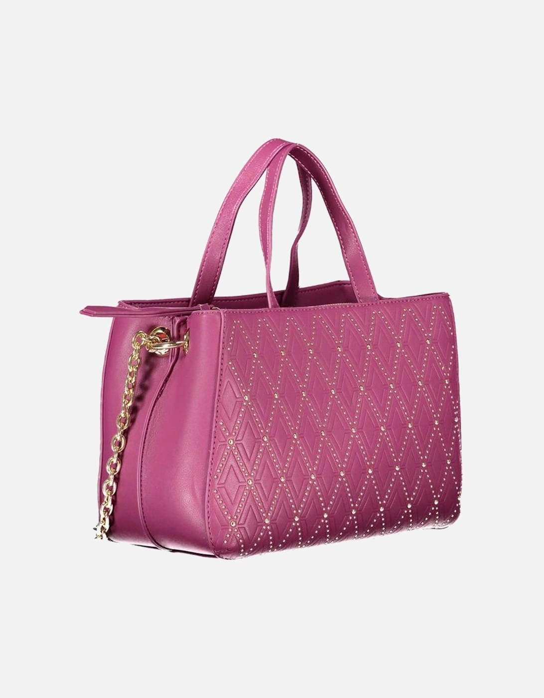 Purple Polyethylene Handbag Women