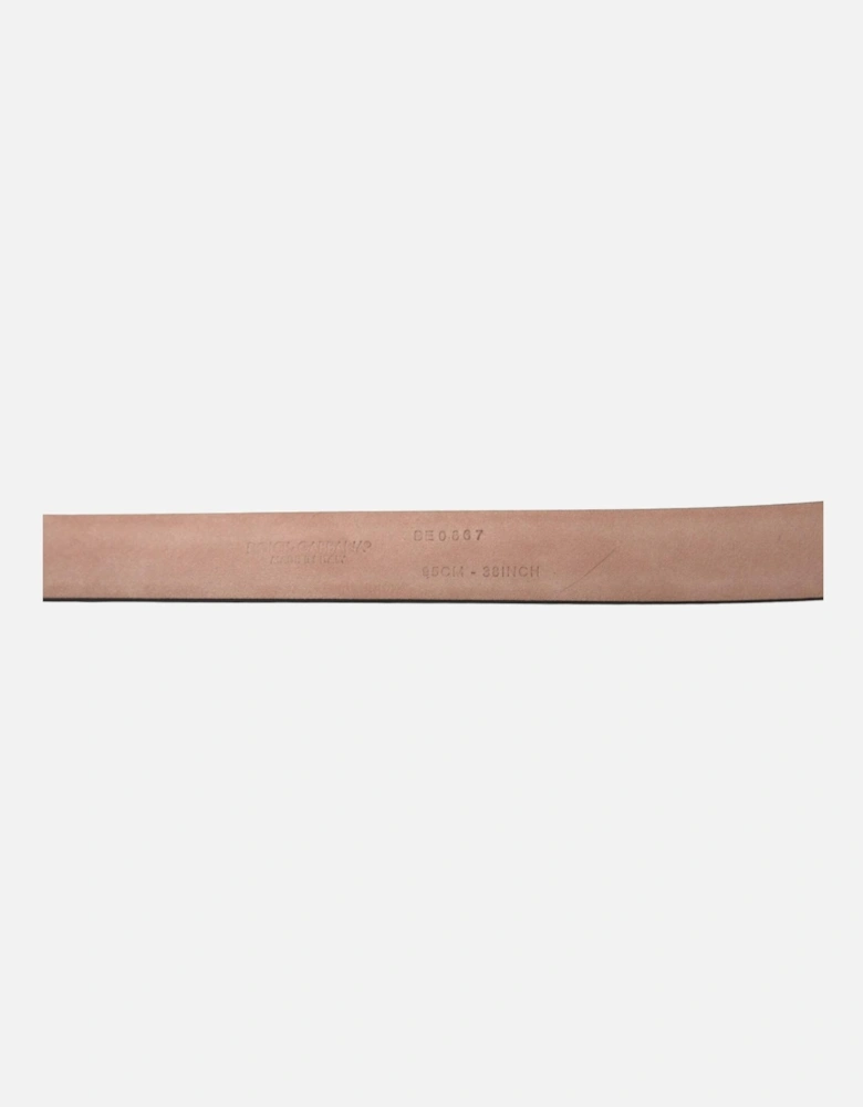 Leather Waist Belt with Engraved Logo Buckle Women - Maroon