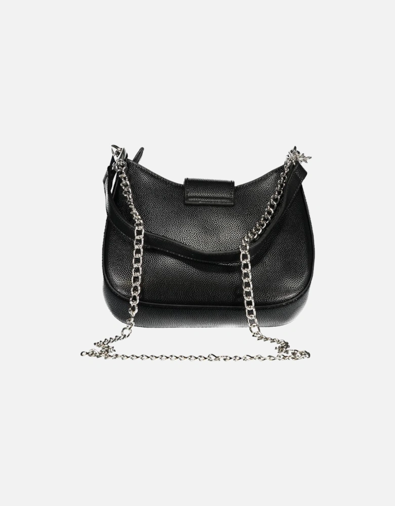 Leather Studded Ankle Boots with Buckle Detailing Women - Black