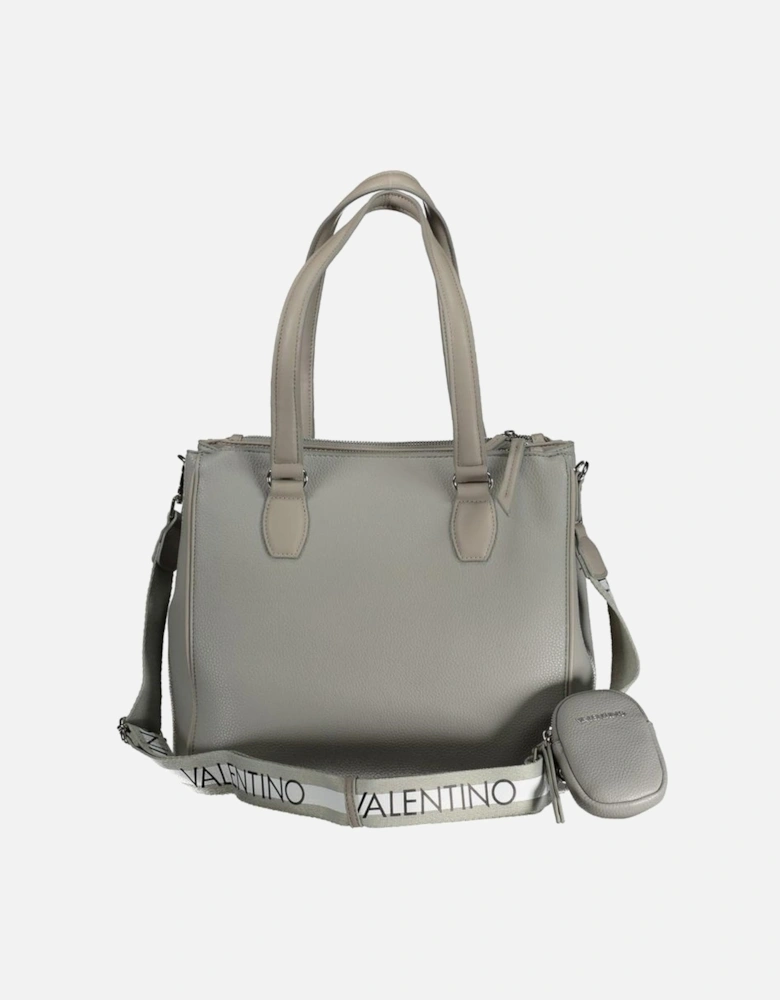 Versatile Multi-Pocket Shoulder Bag with Adjustable Strap Women - Gray