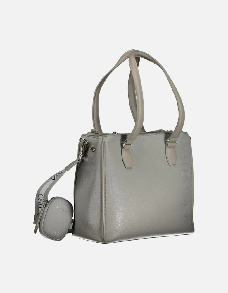 Versatile Multi-Pocket Shoulder Bag with Adjustable Strap Women - Gray