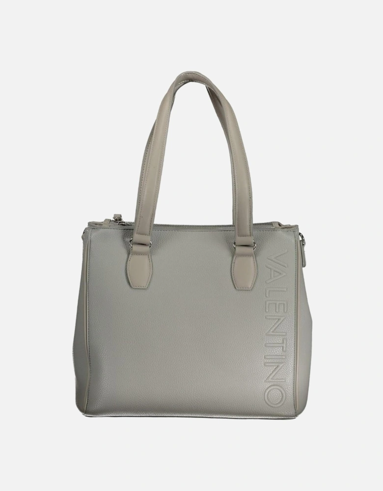 Versatile Multi-Pocket Shoulder Bag with Adjustable Strap Women - Gray