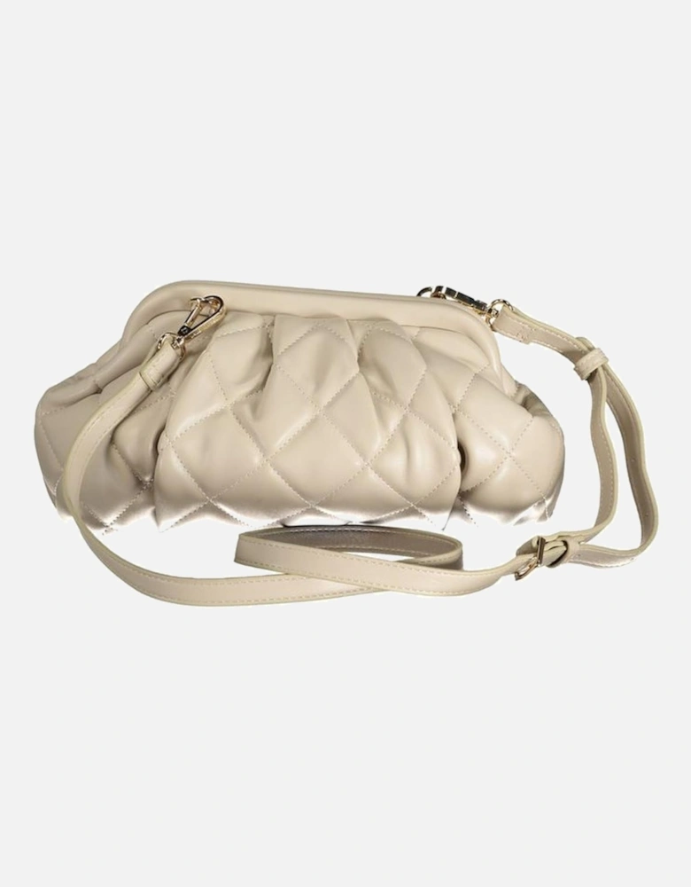 Snap Closure Bag with Adjustable Strap Women - Beige Handbags