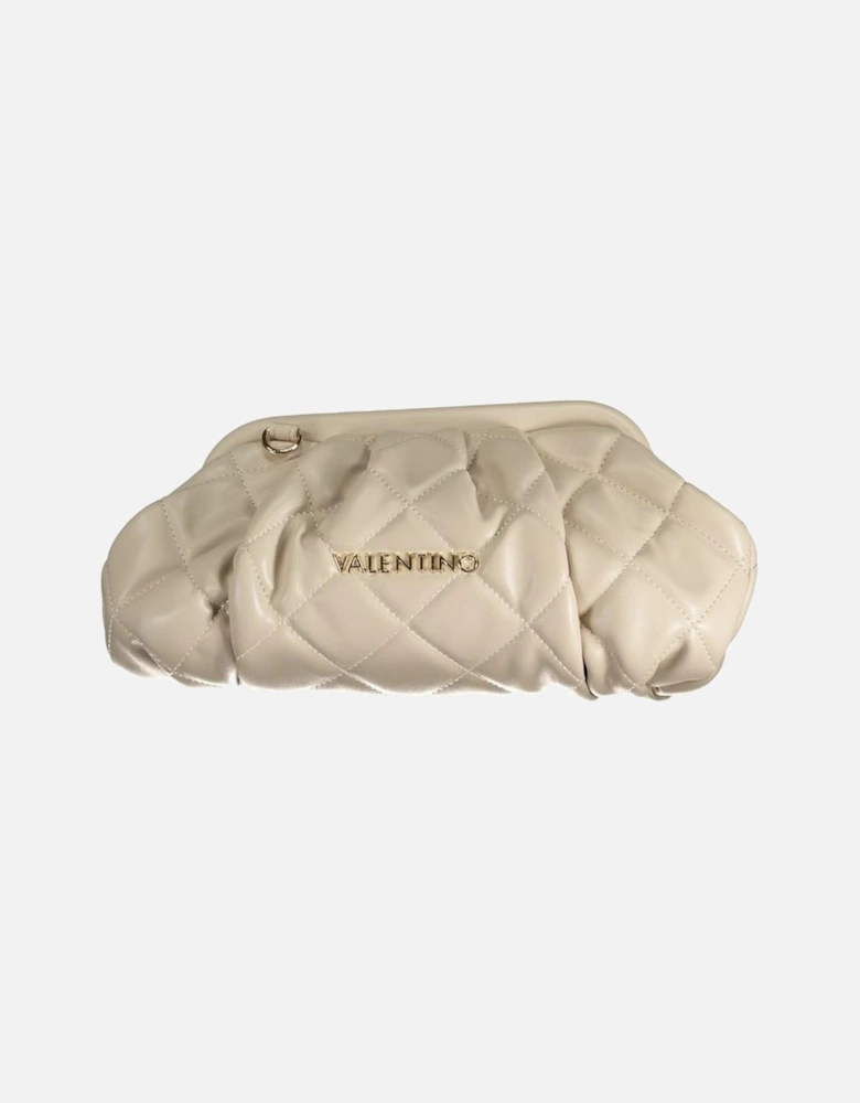 Snap Closure Bag with Adjustable Strap Women - Beige Handbags
