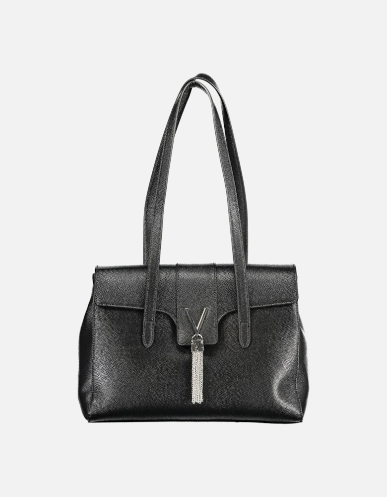 Contrast Detail Shoulder Bag with Multiple Compartments Women - Black