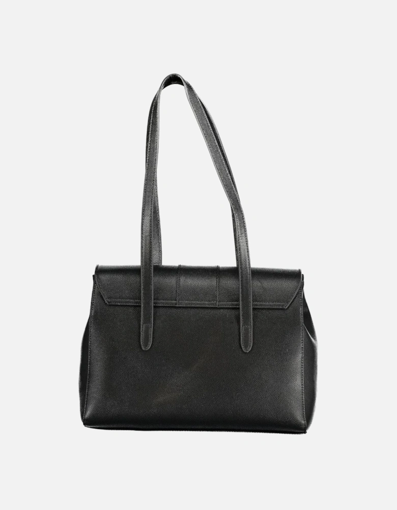 Contrast Detail Shoulder Bag with Multiple Compartments Women - Black