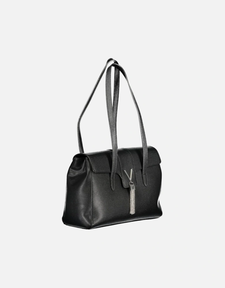 Contrast Detail Shoulder Bag with Multiple Compartments Women - Black