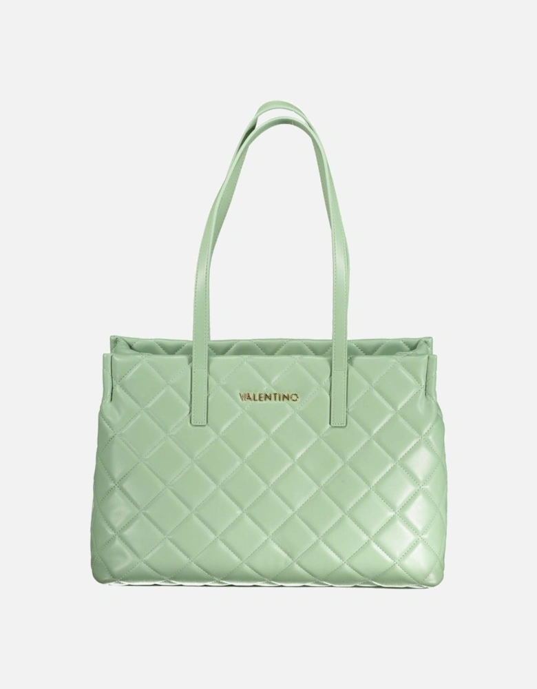 Structured Shoulder Bag with Zip Closure Women - Green Handbags