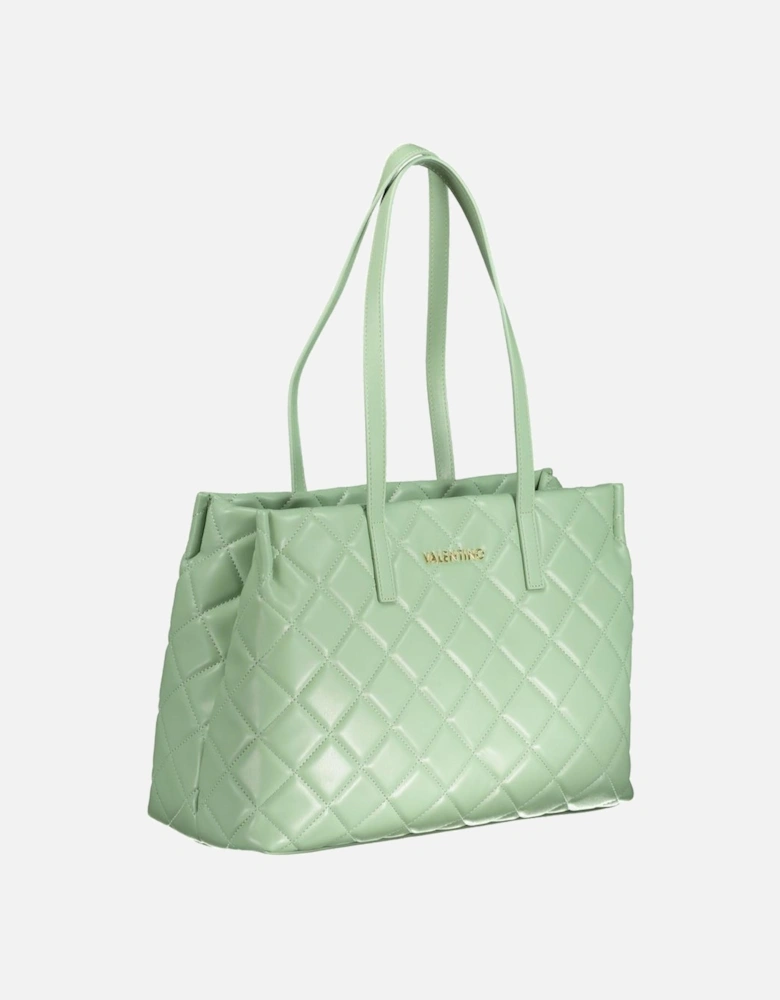 Structured Shoulder Bag with Zip Closure Women - Green Handbags