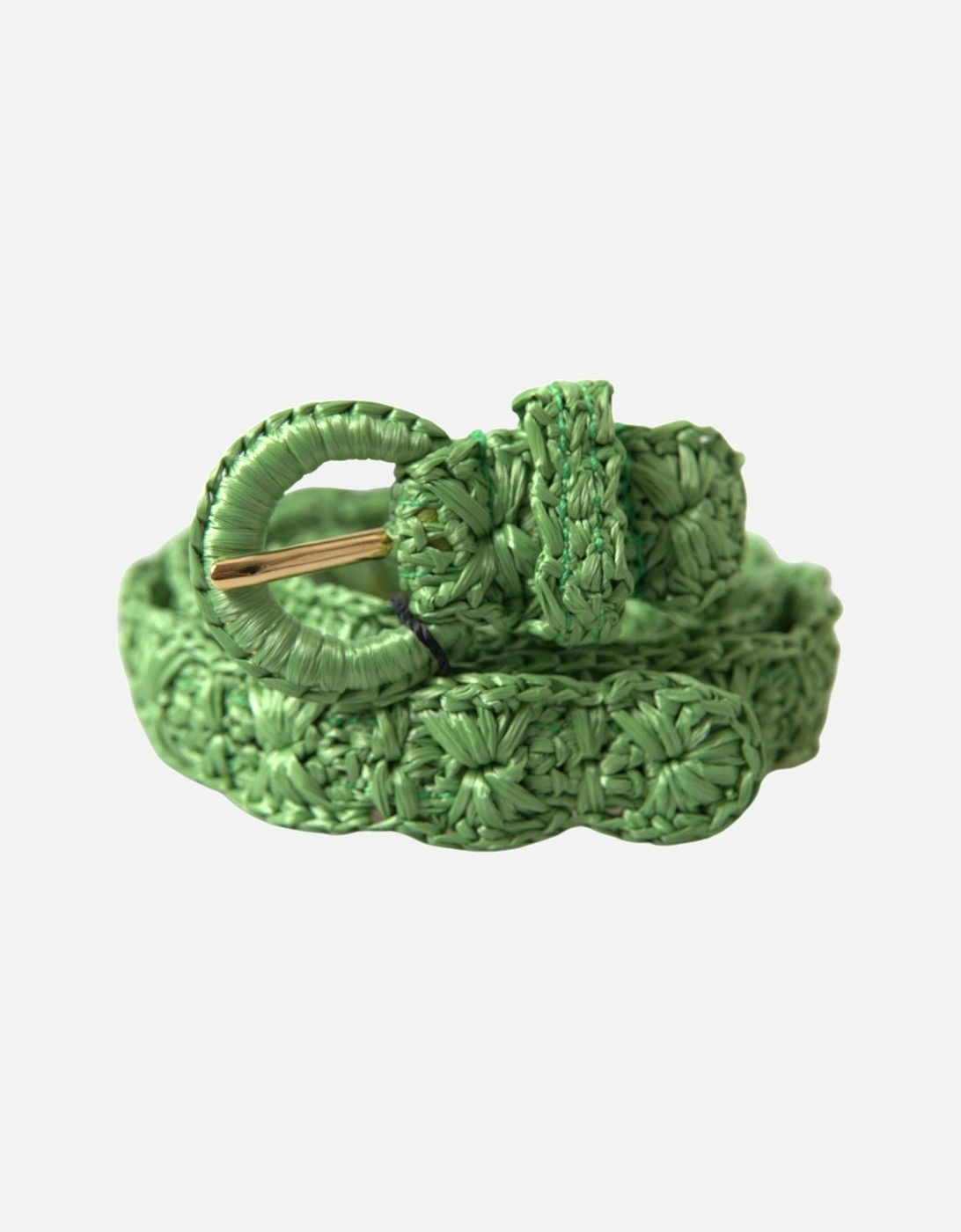 Crochet Raffia BeltGreen Women, 4 of 3