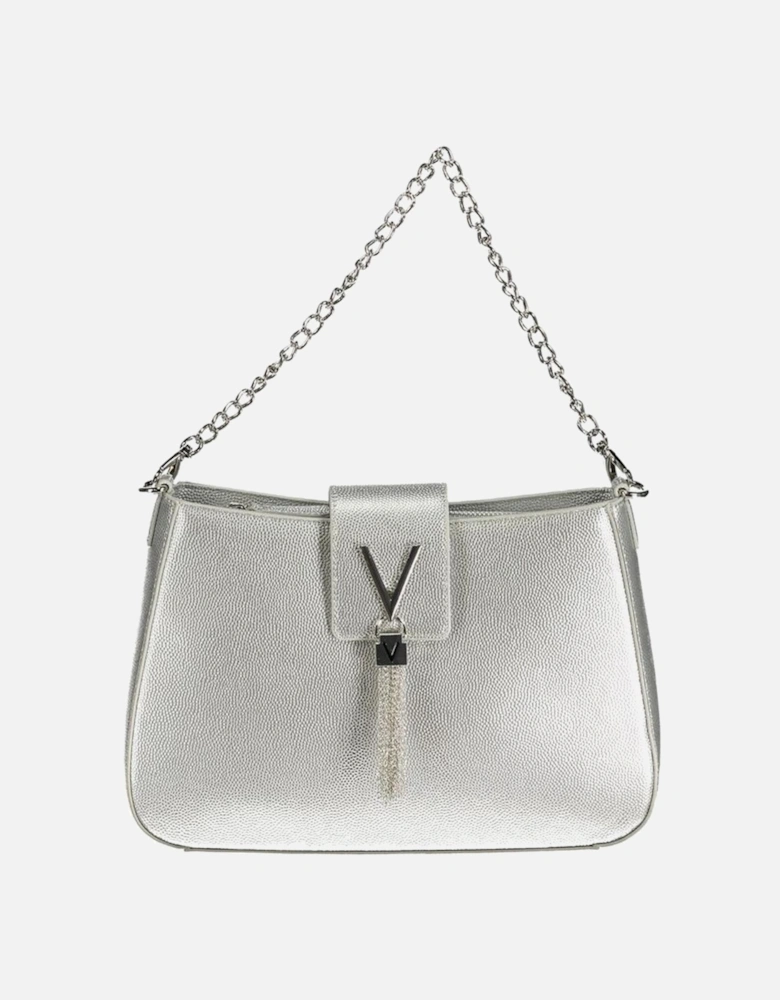 Silver Polyethylene Handbag Women