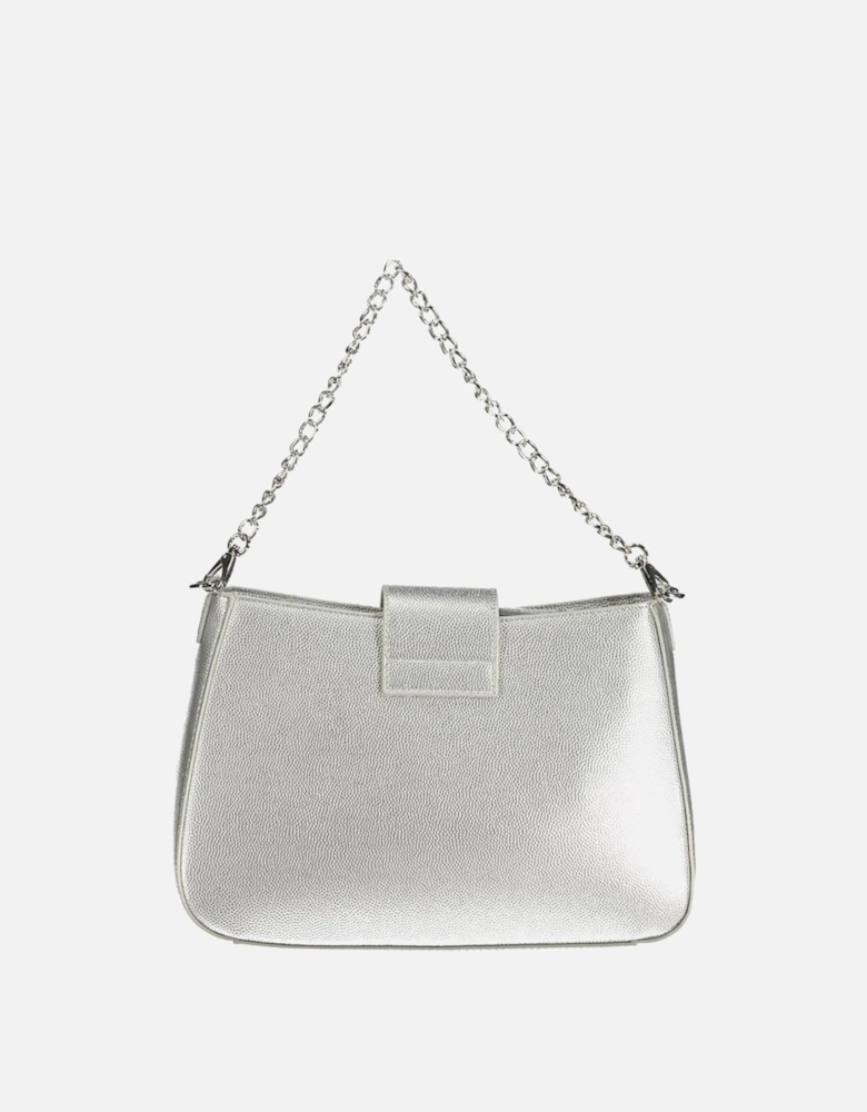 Silver Polyethylene Handbag Women