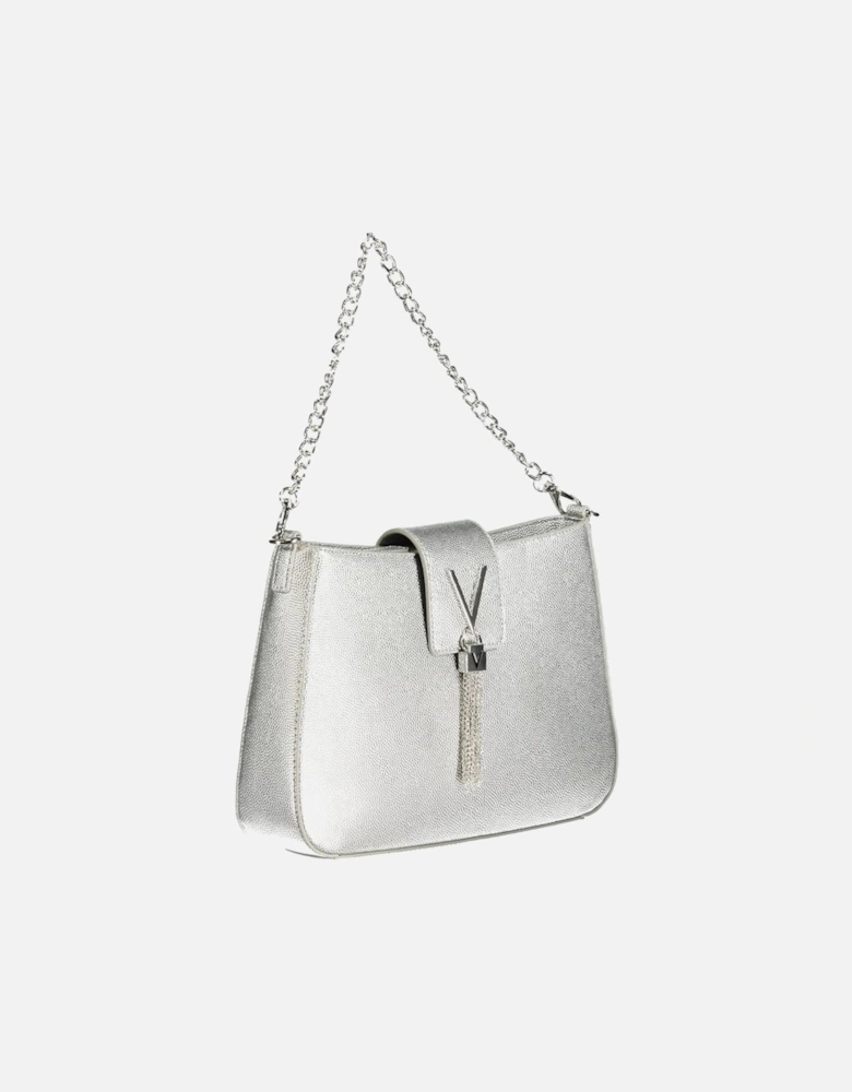 Silver Polyethylene Handbag Women