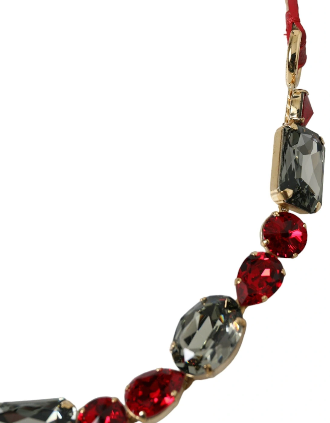 Crystal Motif Waist Belt Women - Red