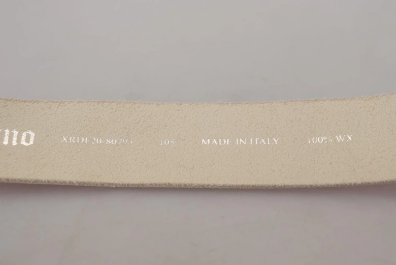 Leather Belt Pink Textured Women
