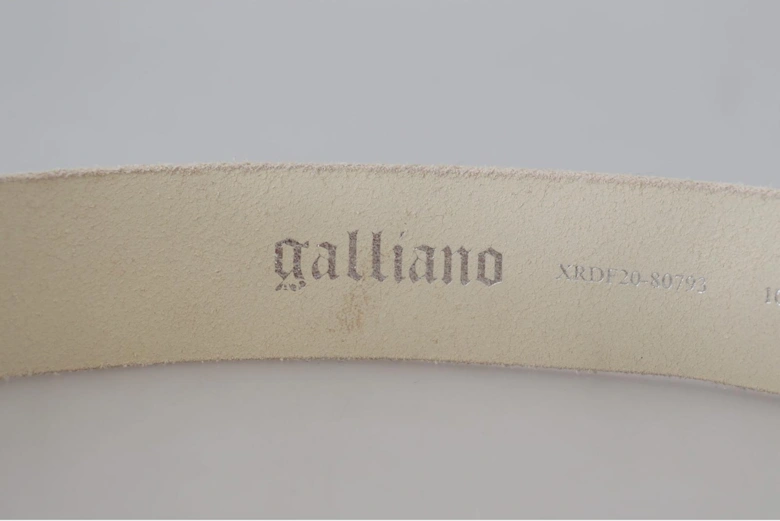 Leather Belt Pink Textured Women