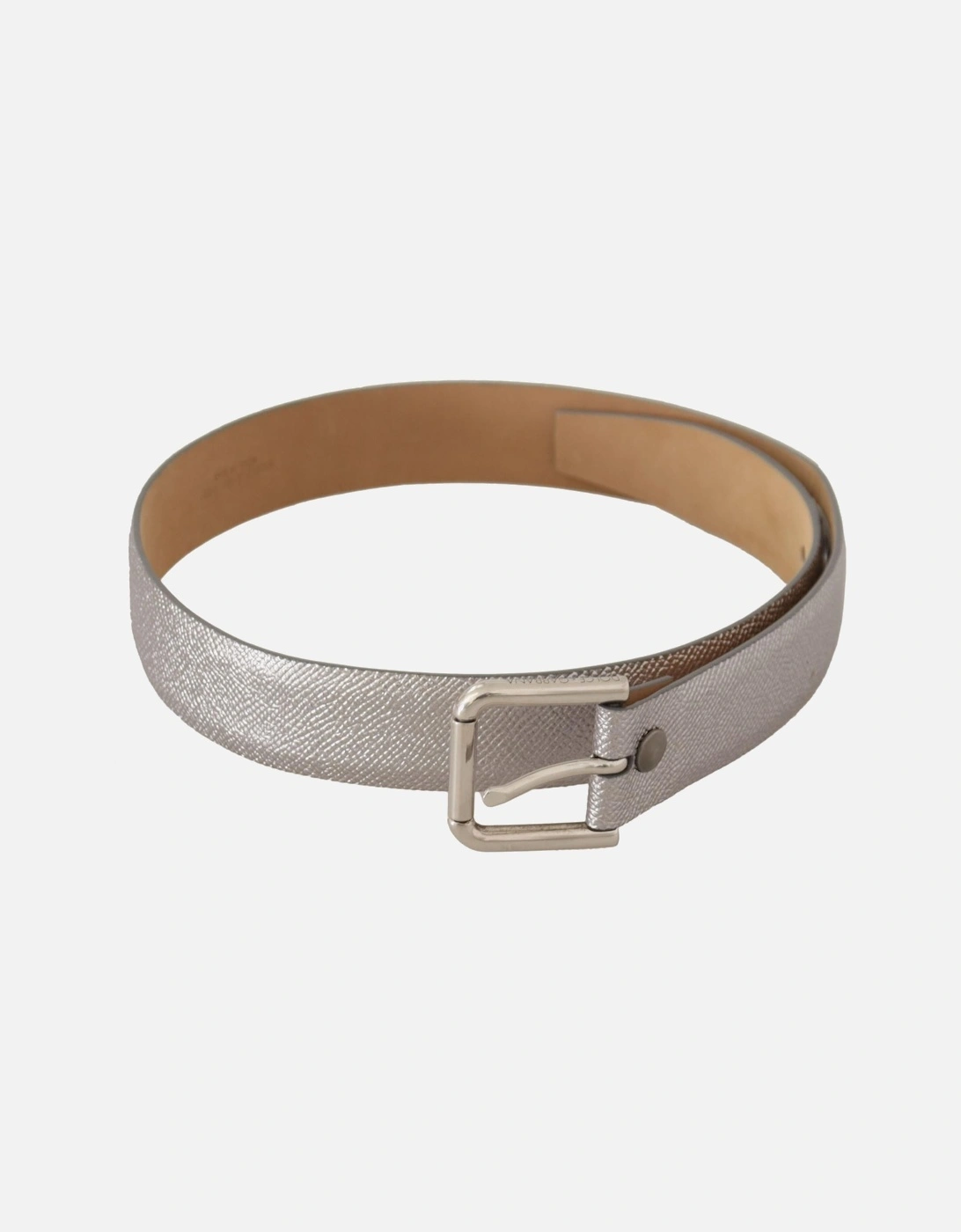 Metallic Leather Belt WMB247 Women - Silver, 5 of 4
