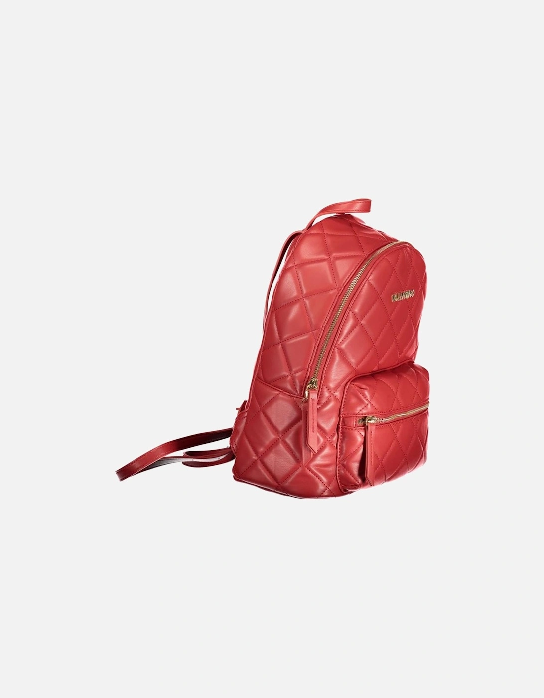 Backpack with Adjustable Straps and Zip Closure Women - Red Backpacks