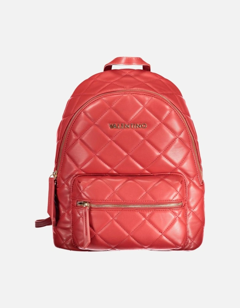 Backpack with Adjustable Straps and Zip Closure Women - Red Backpacks