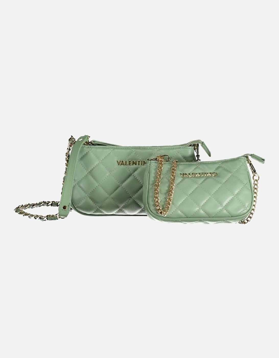 2-in-1 Bag with Removable Chain Strap Women - Green Handbags