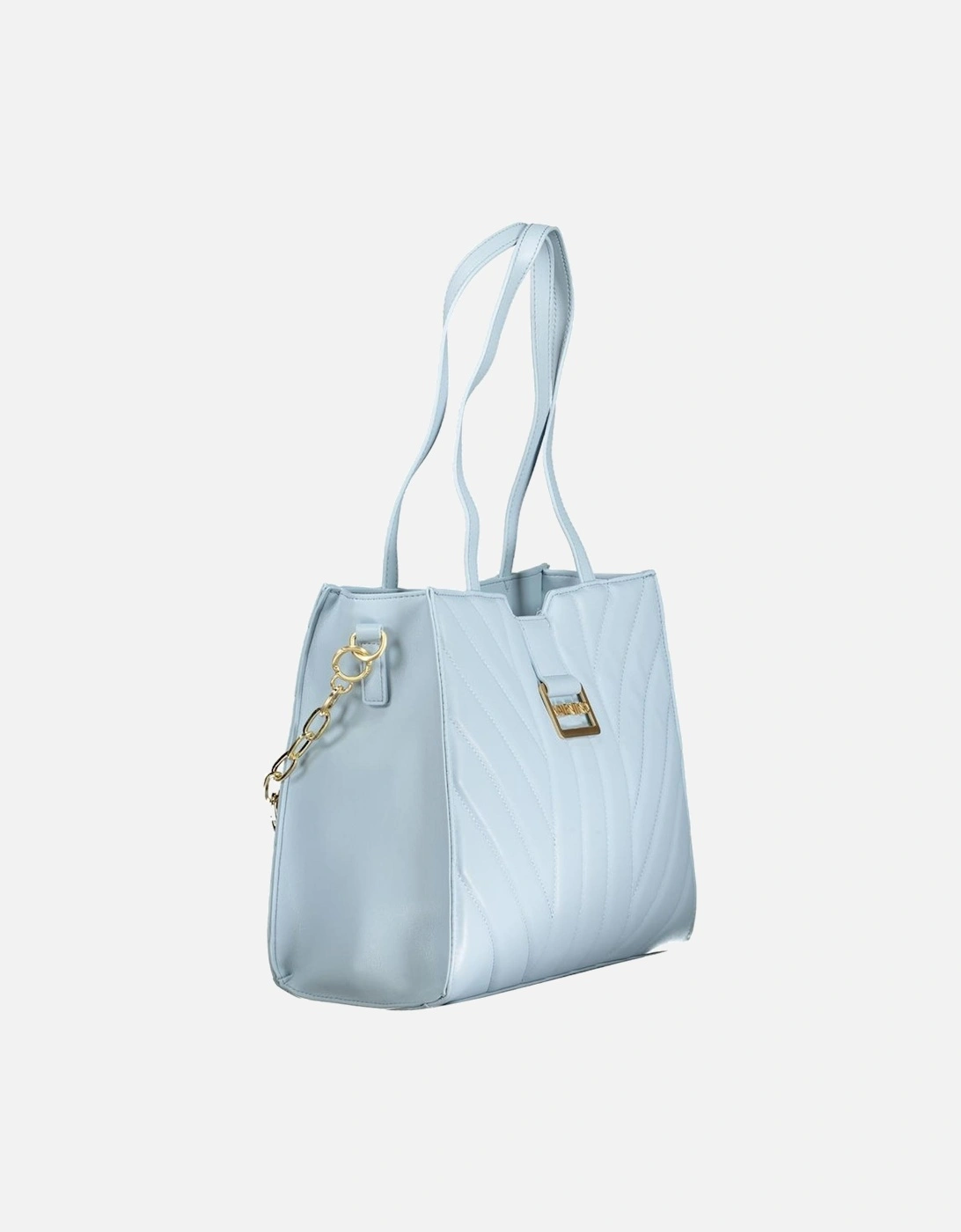 Dual-Handle Shoulder Bag with Removable Chain Strap Women - Light Blue