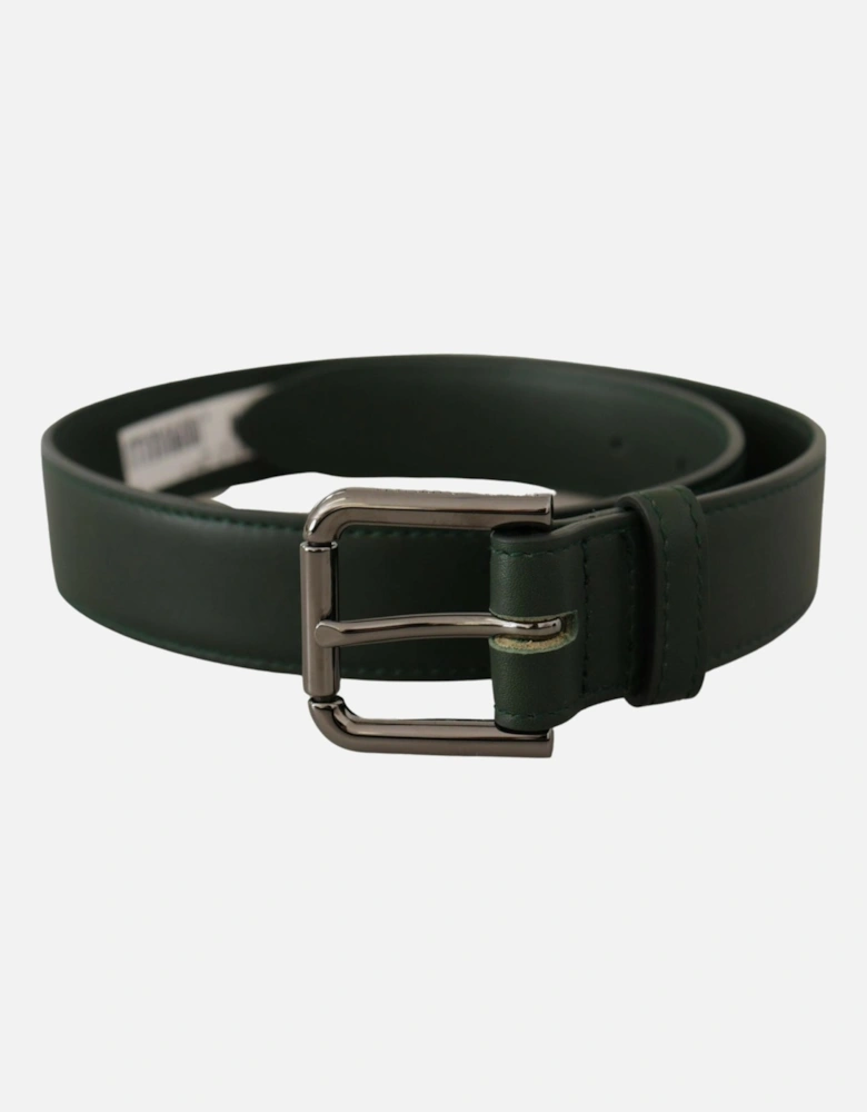 Leather Belt Dark Green Women