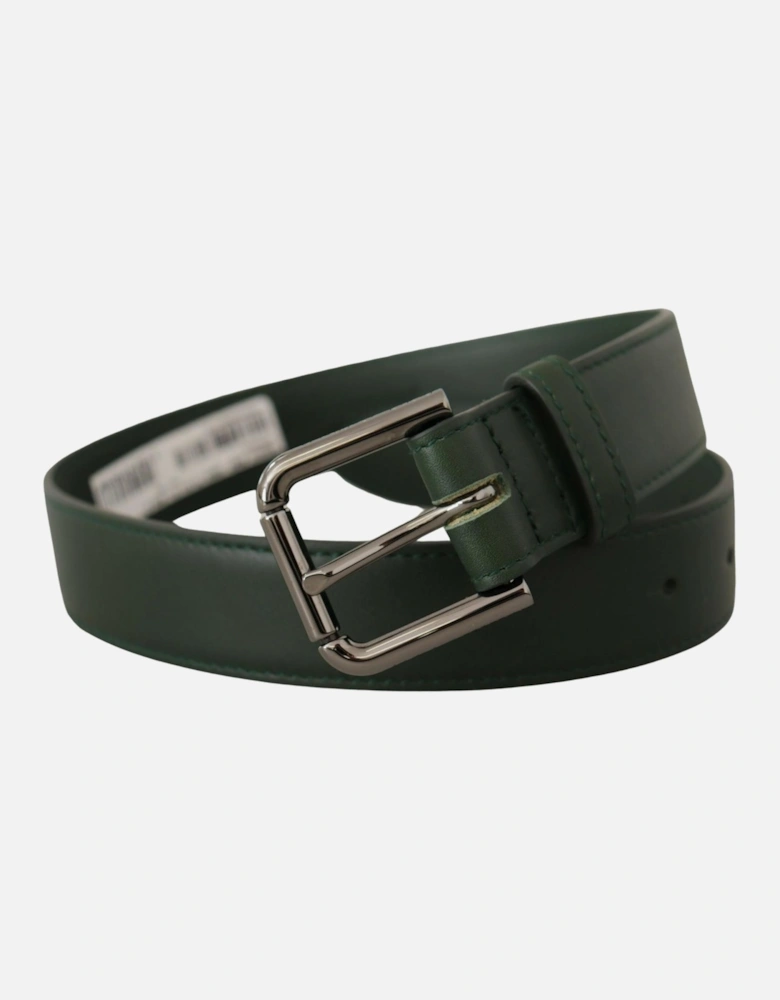 Leather Belt Dark Green Women